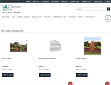 Tablet Screenshot of childrensfairfurniture.com